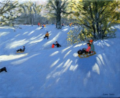 Early snow, Darley Park, Derby by Andrew Macara